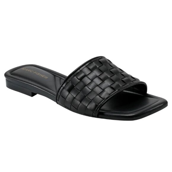 Marc Fisher Lecee Woven Flat Sandal, NWT, size 8 - Picture 1 of 6